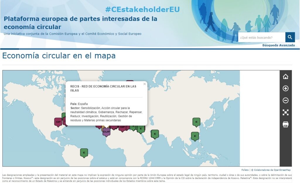 RED RECIS se ha unido a la European Circular Economy Stakeholder Platform