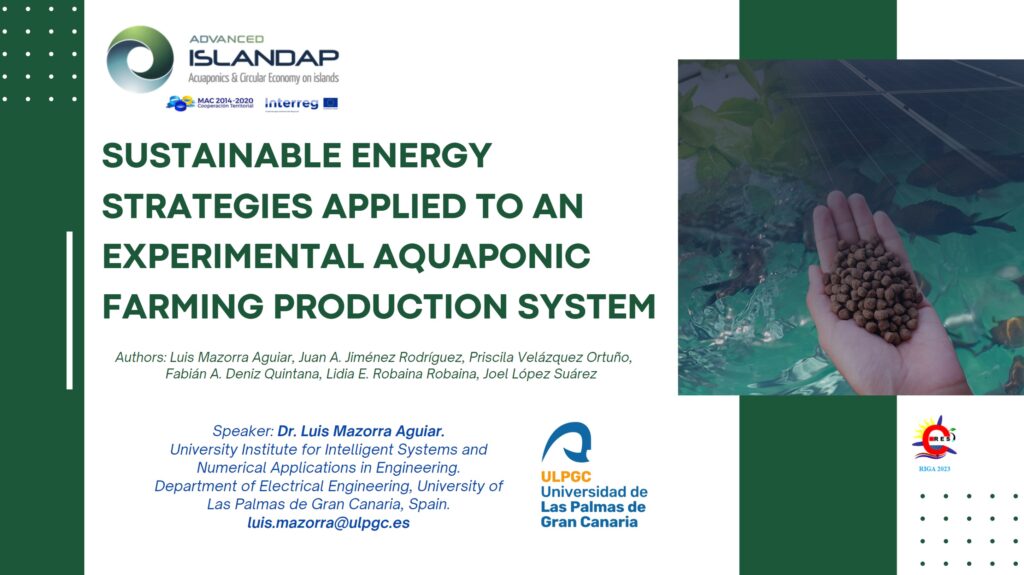 ISLANDAP ADVANCED participated in the European Conference on Renewable Energy Systems