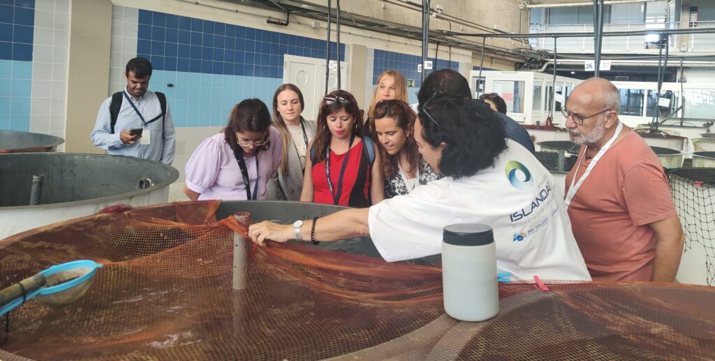 Visita técnica a instalaciones de acuicultura en el IU-ECOAQUA