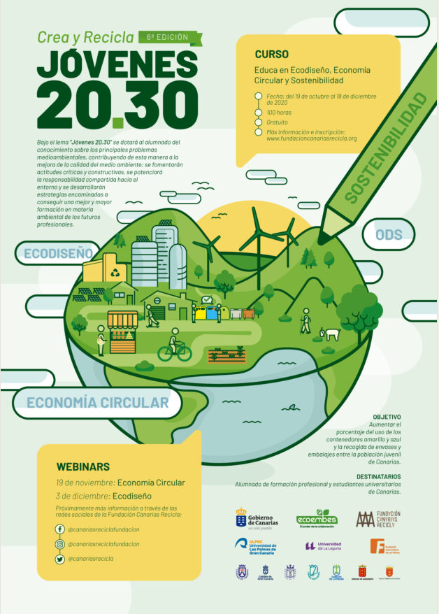 6ª edición Crea y Recicla, webinar sobre Economía Circular